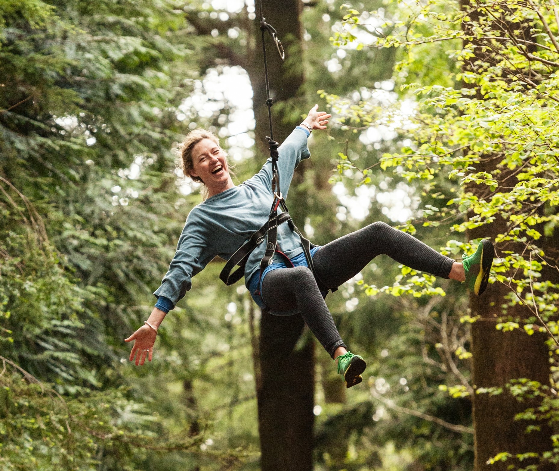 The Big Zip at Tree Surfers